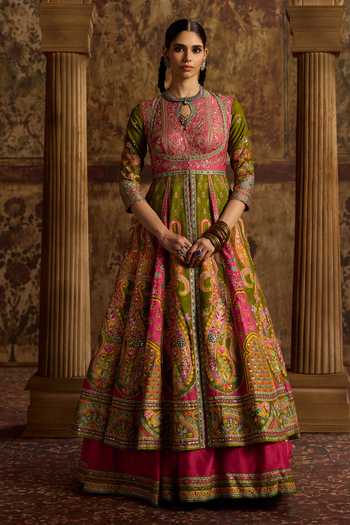 Kalista Taroob Embroidered Anarkali With Lehenga 