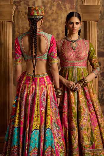 Kalista Taroob Embroidered Anarkali With Lehenga 