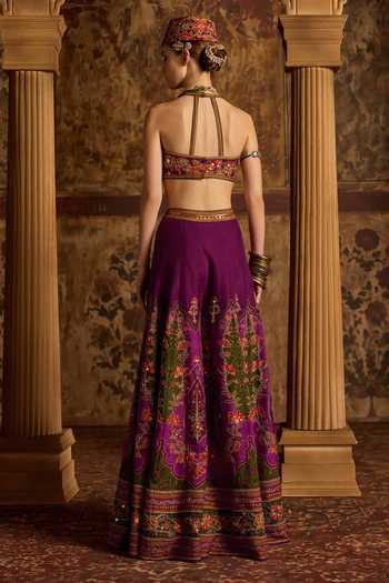 Kalista Arika Embroidered Blouse & Sharara Set 