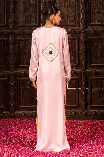 Bahaara By Divya Narula Yoke Embellished Kaftan 