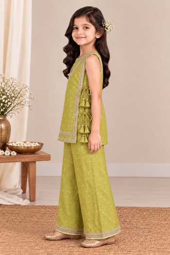 Buy Pankhuri By Priyanka Yellow Tissue Embroidered Kurta And Palazzo Set Online at Aza Fashions Buy_Pankhuri By Priyanka_Yellow Tissue Embroidered Kurta And Palazzo Set _Online_at_Aza_Fashions