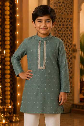 Buy Pankhuri By Priyanka Blue Tissue Embroidered Kurta Set Online at Aza Fashions Buy_Pankhuri By Priyanka_Blue Tissue Embroidered Kurta Set _Online_at_Aza_Fashions