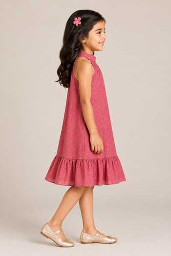 Pankhuri By Priyanka Red Tissue Zari Work Ruffle Hem Dress Online at Aza Fashions Pankhuri By Priyanka_Red Tissue Zari Work Ruffle Hem Dress _Online_at_Aza_Fashions