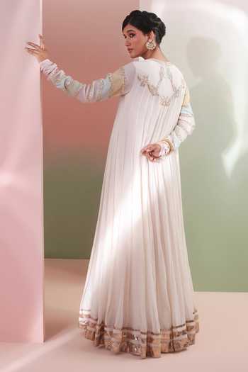 Priyanka Jain Saaz Embroidered Anarkali With Dupatta 