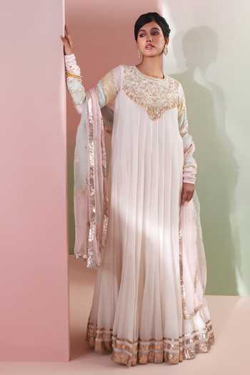 Priyanka Jain Saaz Embroidered Anarkali With Dupatta 