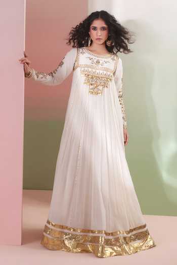 Priyanka Jain Ruhani Embroidered Anarkali & Dupatta Set 