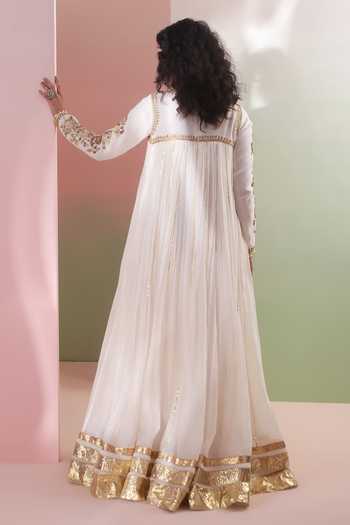 Priyanka Jain Ruhani Embroidered Anarkali & Dupatta Set 