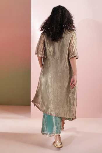 Priyanka Jain Hiba Yoke Embroidered Kaftan & Palazzo Set 