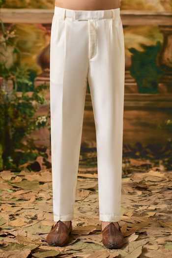 Arihant Rai Sinha_White Silk Sequin Embroidered Nehru Jacket And Kurta Set _at_Aza_Fashions