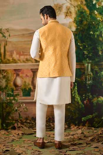 Arihant Rai Sinha Woven Nehru Jacket & Kurta Set