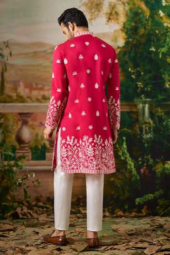 Arihant Rai Sinha Flower Embroidered Kurta Set