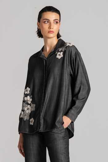 Namrata Joshipura Floral Applique Work Top 