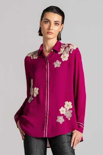 Namrata Joshipura Moon Petal Embroidered Shirt 