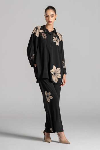 Namrata Joshipura Floral Embroidered Top & Pant Set 
