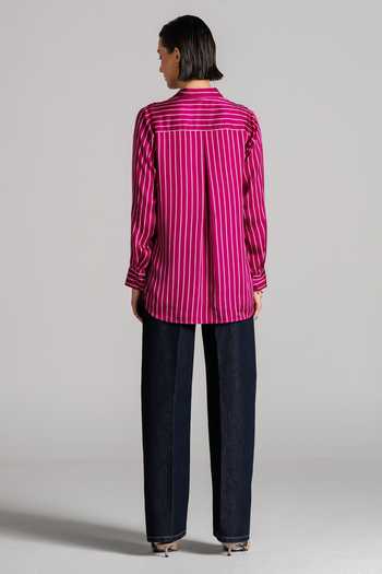 Namrata Joshipura Rosette Striped Shirt 