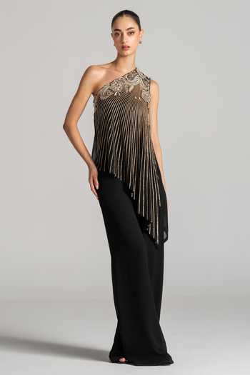 Namrata Joshipura Shimmer Paisley Embellished Jumpsuit 