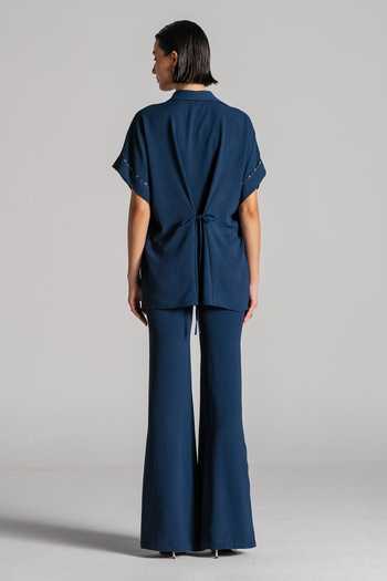 Namrata Joshipura Textured Embroidered Top & Pant Set 