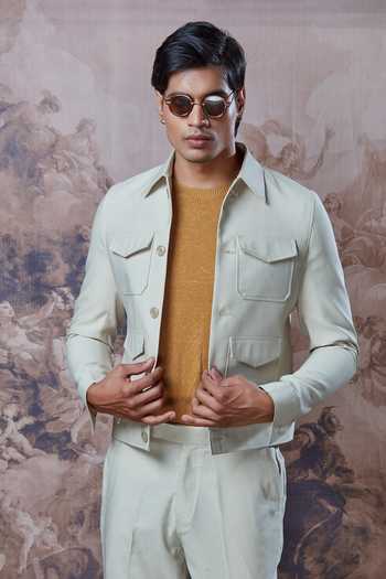 Sven Suits Tailored Safari Jacket & Pant Set 