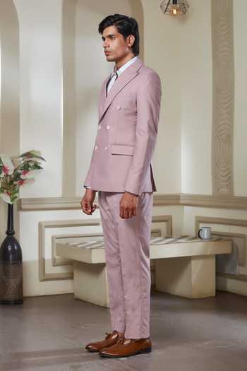 Buy Sven Suits Purple Suiting Double Breasted And Pant Set Online at Aza Fashions Buy_Sven Suits_Purple Suiting Double Breasted And Pant Set _Online_at_Aza_Fashions