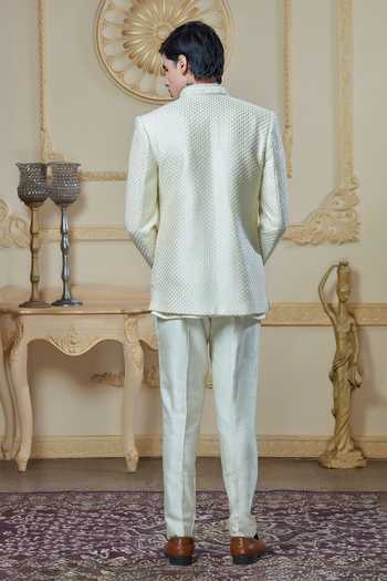 Sven Suits Embroidered Jacket & Kurta Set 