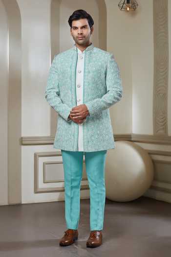 Sven Suits Embroidered Jacket & Kurta Set 
