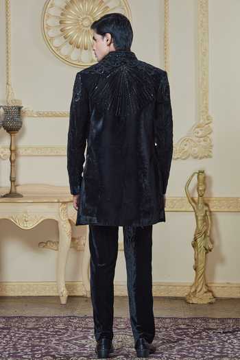 Sven Suits Embroidered Jacket & Kurta Set 