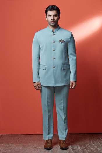 Sven Suits Embellished Bandhgala Set 