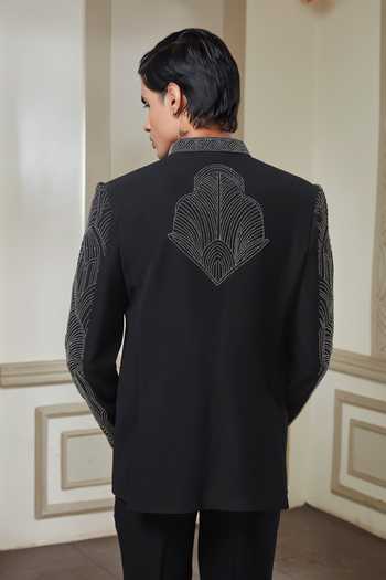 Sven Suits Embroidered Bandhgala & Pant Set 