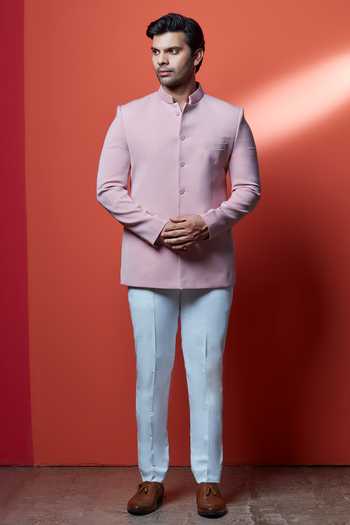 Sven Suits Embroidered Polyester Jodhpuri & Pant Set 