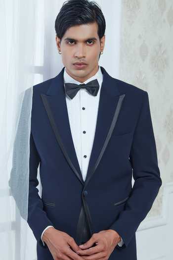 Shop Sven Suits Blue Polyester Suit Set Online at Aza Fashions Shop_Sven Suits_Blue Polyester Suit Set _Online_at_Aza_Fashions