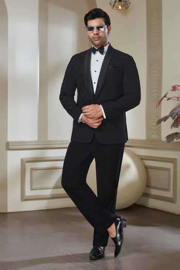 Sven Suits Embroidered Polyester Tuxedo Set 