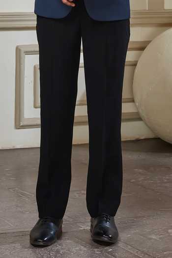 Sven Suits Blue Satin Placement Embroidered Tuxedo Set Online at Aza Fashions Sven Suits_Blue Satin Placement Embroidered Tuxedo Set _Online_at_Aza_Fashions