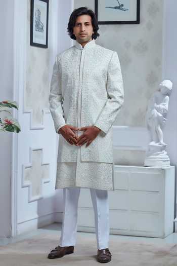 Sven Suits Embroidered Sherwani Set 
