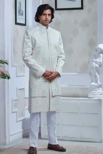 Sven Suits Embroidered Sherwani Set 