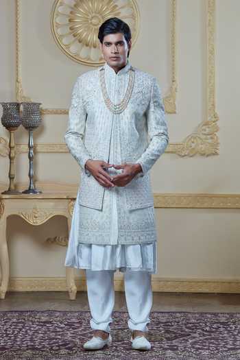 Sven Suits Thread Work Sherwani Set 