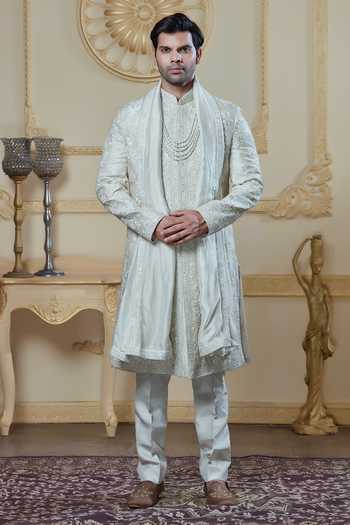 Sven Suits Thread Work Sherwani Set 