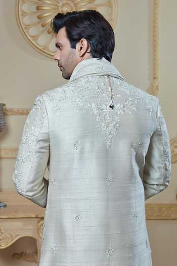 Sven Suits Thread Work Sherwani Set 