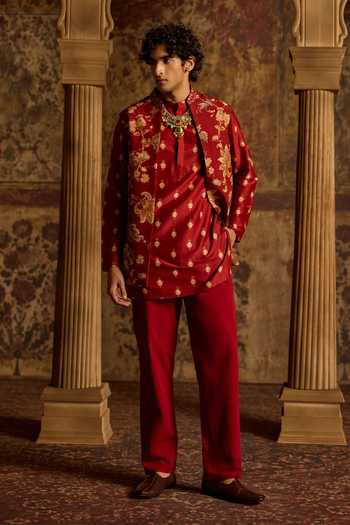Kalista Viransh Embroidered Bundi & Kurta Set 