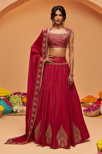 Hirika & Dhruti Hand Embroidered Lehenga Set 