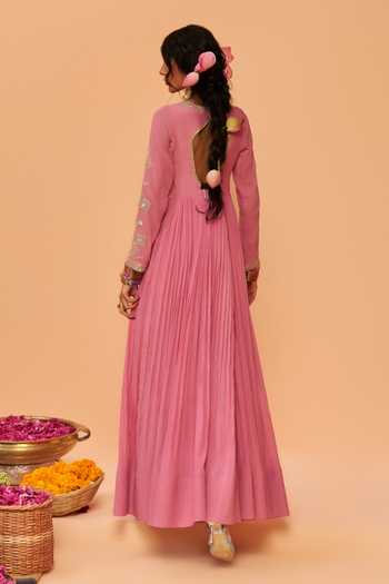 Hirika & Dhruti Hand Embroidered Anarkali & Dupatta Set 