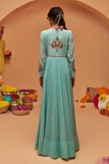 Hirika & Dhruti Hand Embroidered Anarkali With Dupatta 