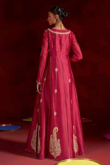Hirika & Dhruti Embroidered Anarkali & Jacket Set 