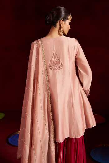 Hirika & Dhruti Embroidered Kurta Sharara Set 