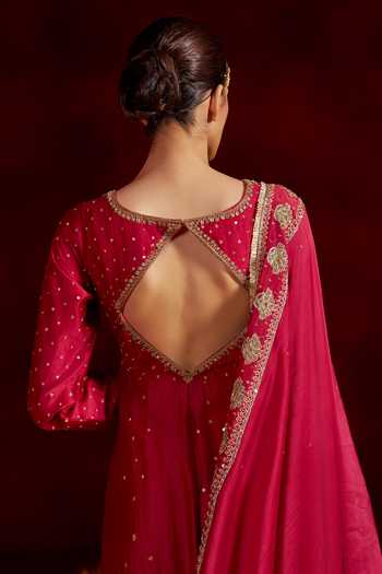 Hirika & Dhruti Placement Embroidered Anarkali With Dupatta 