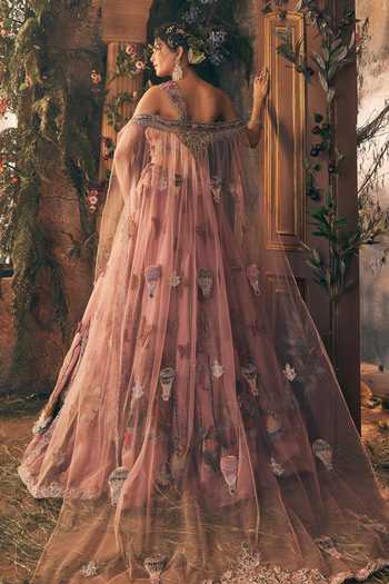 Label Ankush Jain Effile Tower Story Embroidered Lehenga Set 