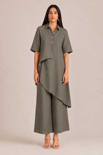 Kaveri Rhinestone Opus Pant Set