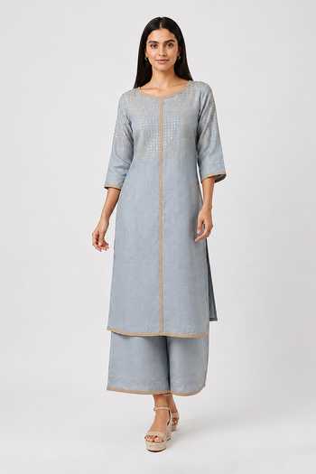 Kaveri Sunlit Tiles Pattern Kurta & Pant Set