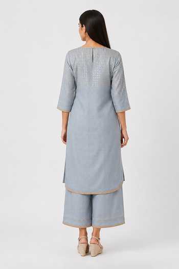 Kaveri Sunlit Tiles Pattern Kurta & Pant Set