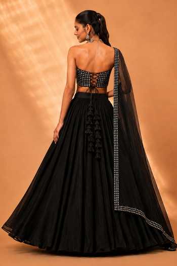 Monk & Mei By Sonia Anand Raahi Embroidered Georgette Lehenga Set