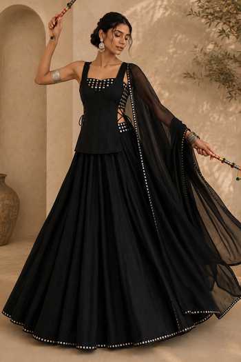Monk & Mei By Sonia Anand Zyrah Emboridered Lehenga Set